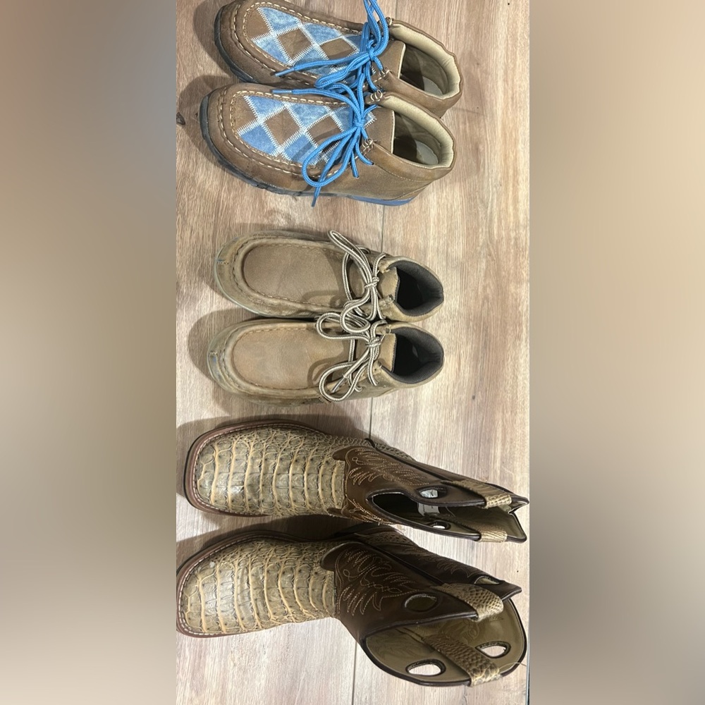 Cody James boots, Roper, and Twisted boys size 13